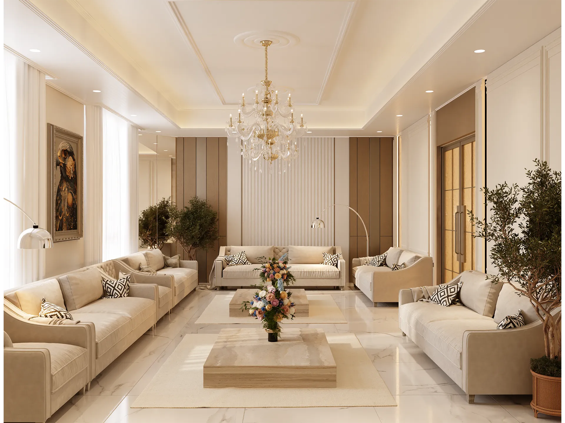 Interior concept design visualisation