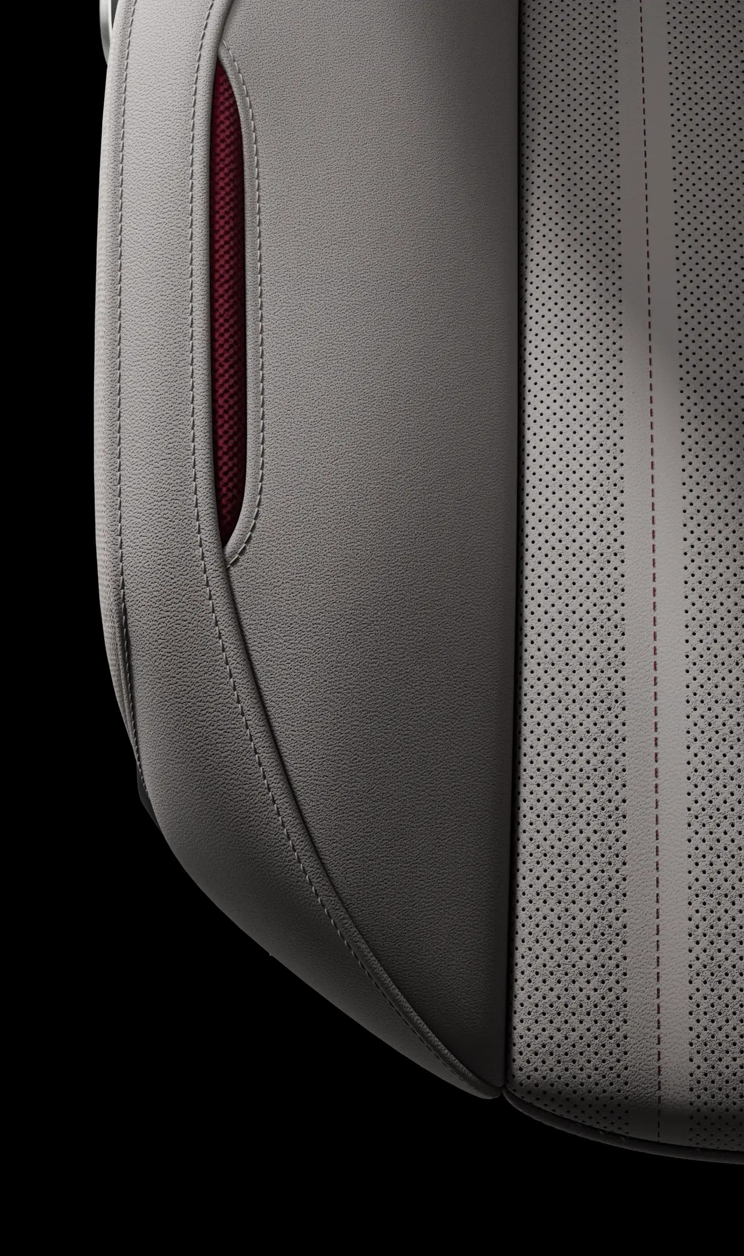 Automotive interior component rendered in detail for Forvia